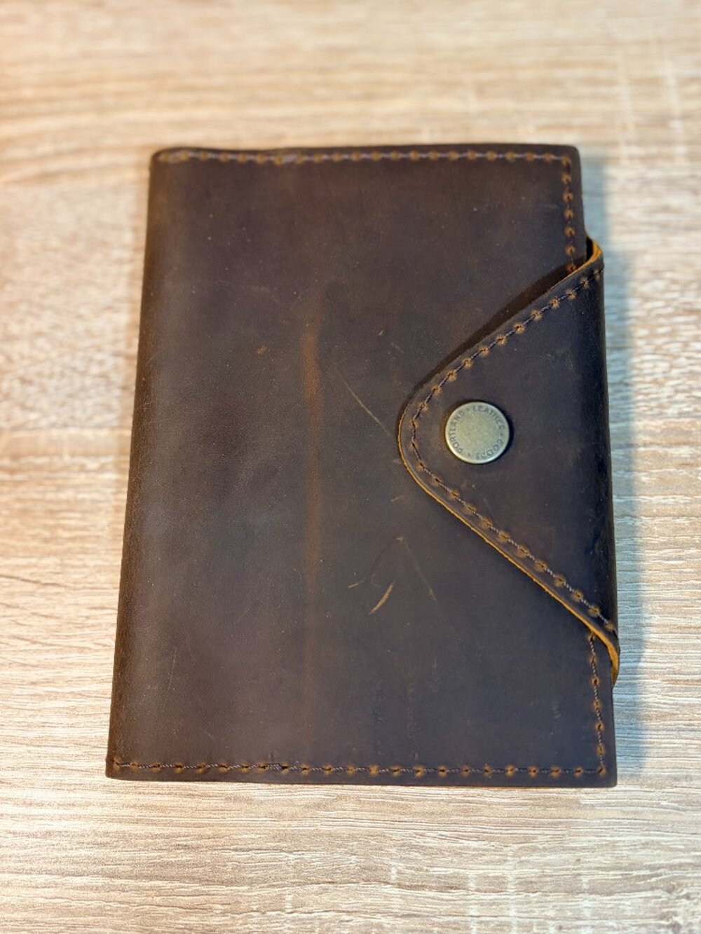 NWOT Portland Leather Goods Leather Journal Cover / Refillable Notebook – Brown - Picture 4 of 6
